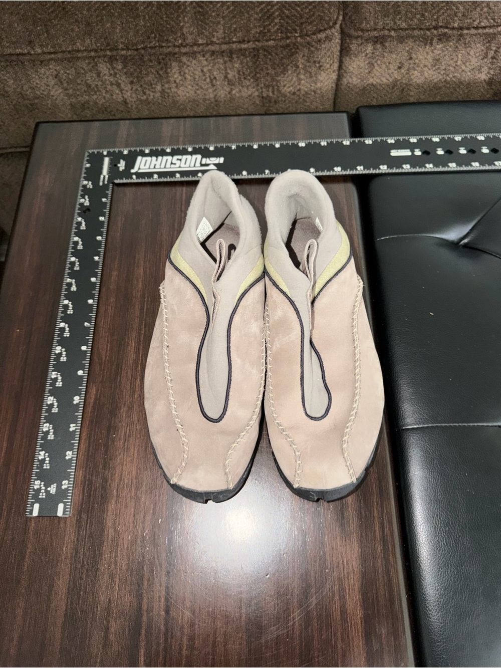 Vintage Adidas Slip-On Outdoor Water Shoes Suede Taupe Men’s US 10 Rare Y2K